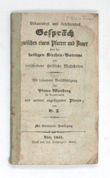 Erbauendes und belehrendes Gespräch zwischen einem Pfarrer und Bauer über …