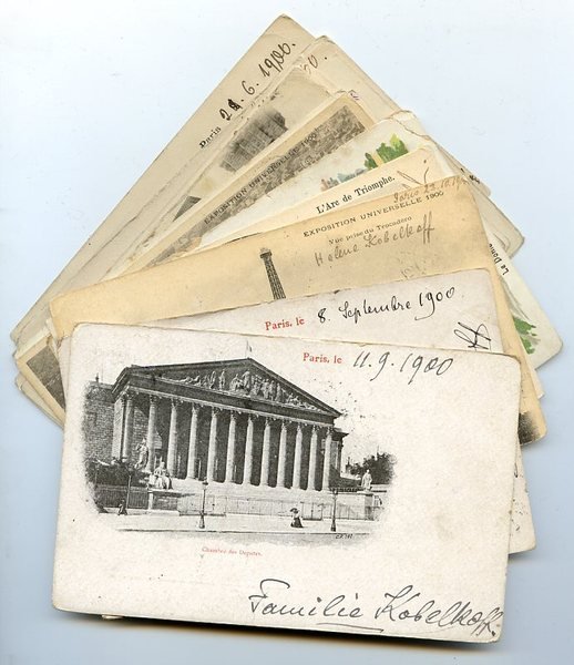 15 Bildpostkarten mit eigenh. U.