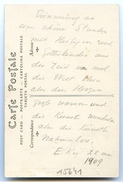 Eigenh. Albumblatt mit U. ("E. Key").