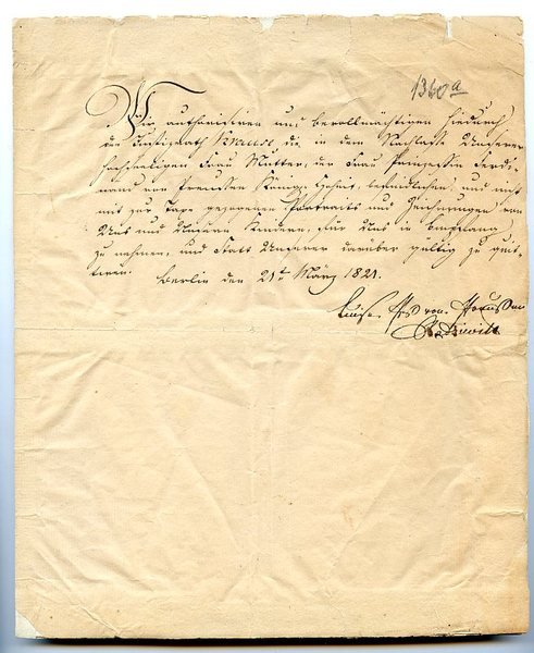 Eigenh. Vollmacht mit U.