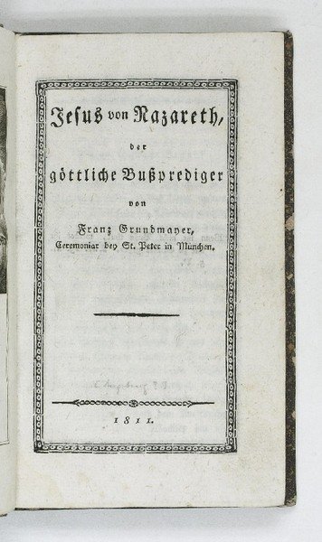 Jesus von Nazareth, der göttliche Bußprediger.