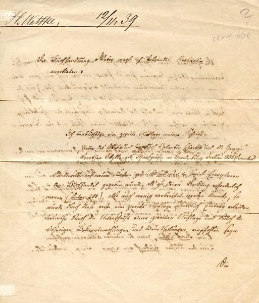 Eigenh. Brief mit U. ("Dr. H. Wuttke").