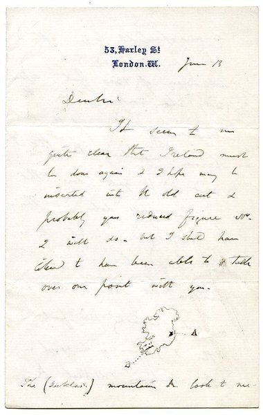 Autograph letter signed ("Cha Lyell").