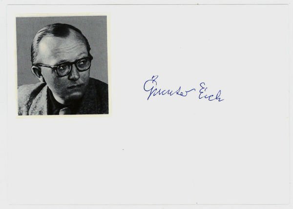 Albumblatt mit eigenh. U.