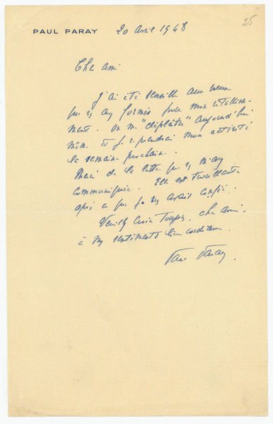 Eigenh. Brief mit U.