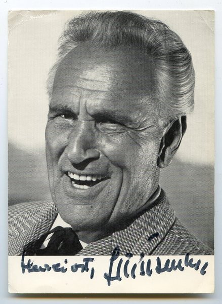 Gedr. Portrait mit eigenh. U.