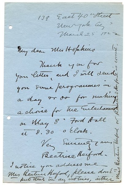 Eigenh. Brief mit U.