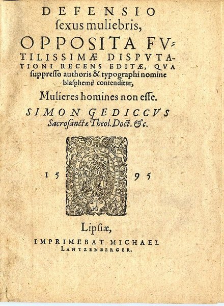 Defensio sexus muliebris, opposita futilissimae disputationi recens editae, qua suppresso …