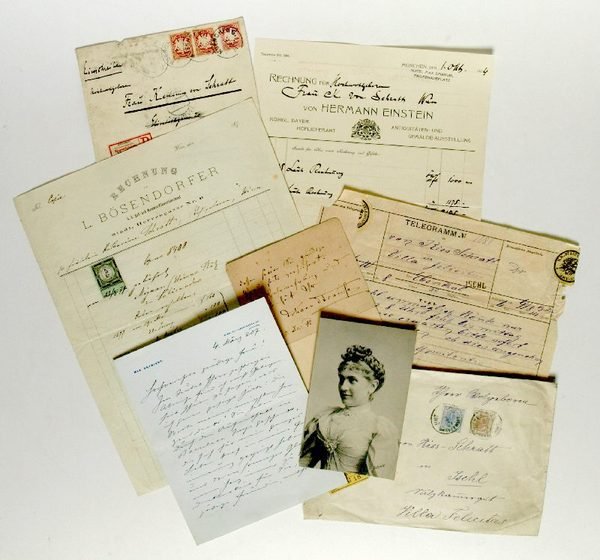 Collection of letters, postcards, telegrams, etc. to the actress, by …