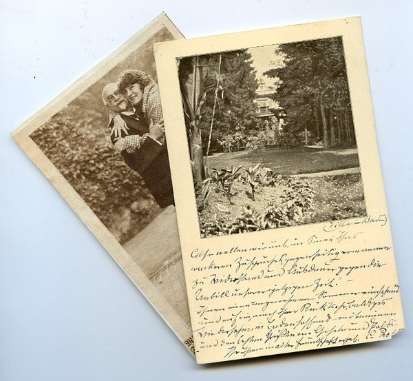 Eigenh. Bildpostkarte mit U.