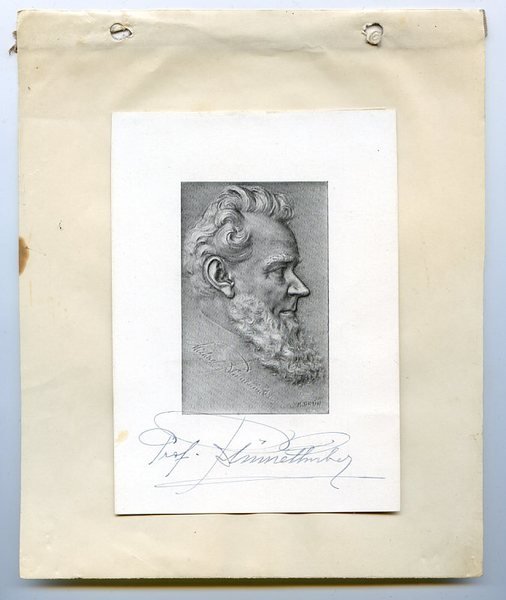 Eigenh. Bildpostkarte mit U. ("Prof. Blümelhuber").