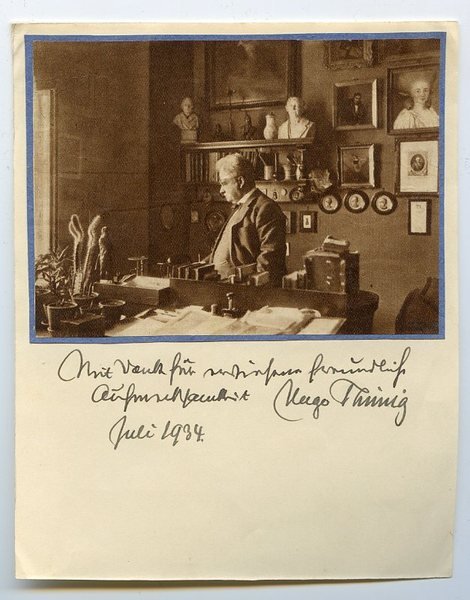 Eigenh. Albumblatt mit U.