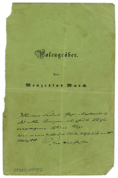 Eigenh. Widmung mit U. ("der Verfasser").