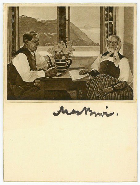 Albumblatt mit eigenh. U.