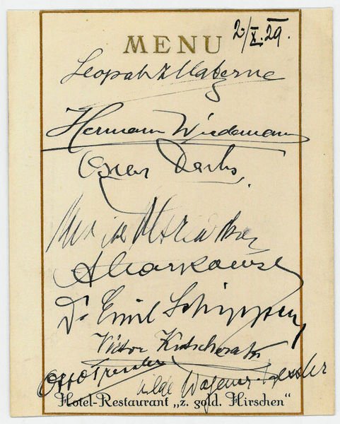 mit neun eigenh. U. von Komponisten, Schauspielerin und anderen Künstlern …