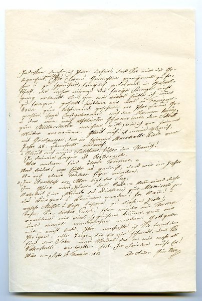 Eigenh. Brief mit U.