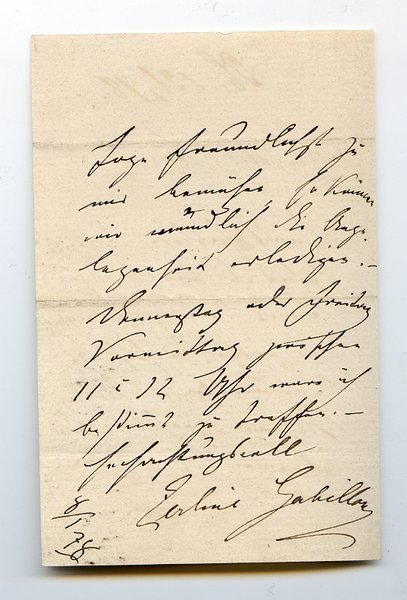 Eigenh. Brief mit U.