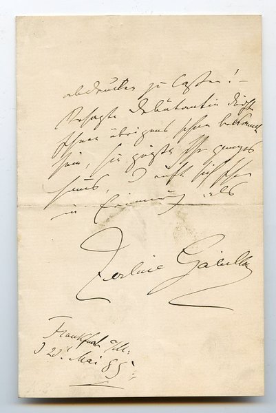 Eigenh. Brief mit U.