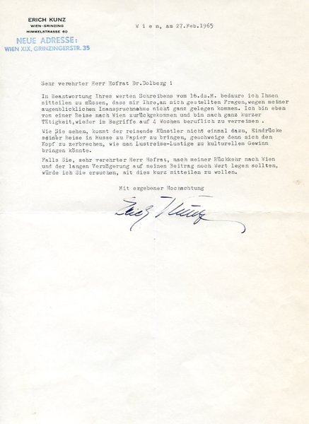 Ms. Brief mit eigenh. U.