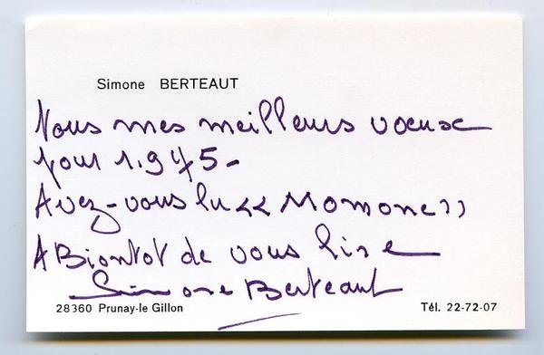 Eigenh. Albumblatt mit U.