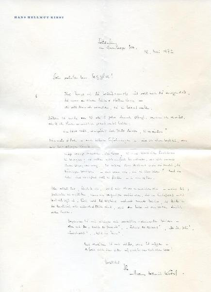 Eigenh. Brief mit U. und eh. Briefkarte mit U.