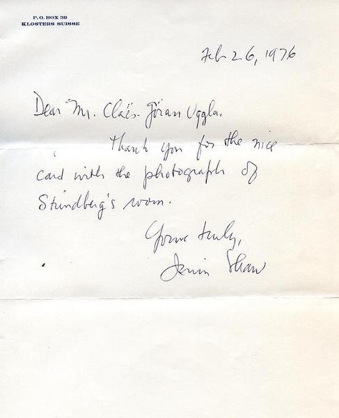 Eigenh. Brief mit U.