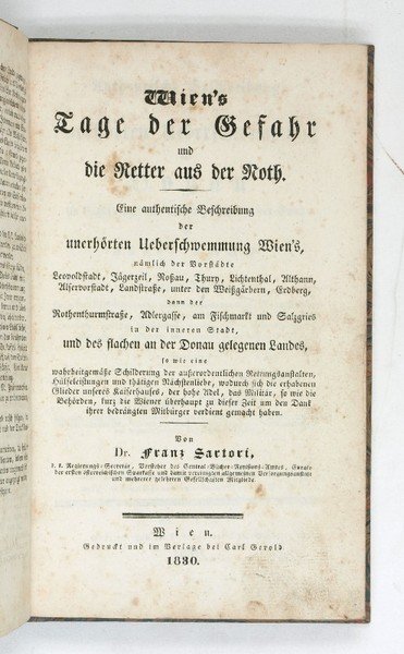 Wien's Tage der Gefahr und die Retter aus der Noth. …