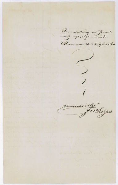 Brief mit eigenh. U. ("Crenneville").