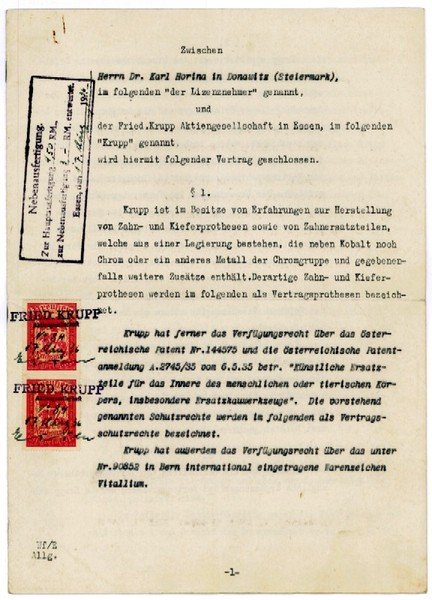 Ms. Vertrag mit jeweils eh. U. der zeichnungsberechtigten Kontrahenten.