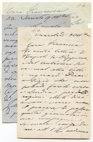 3 autograph letters signed.