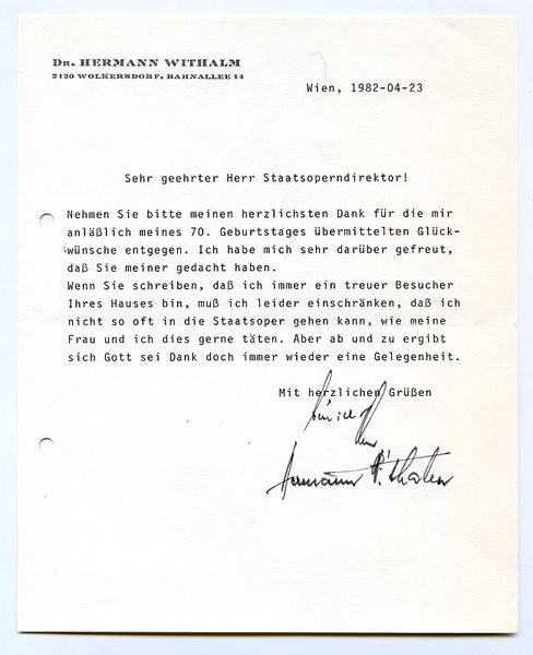 Ms. Brief mit eigenh. U.