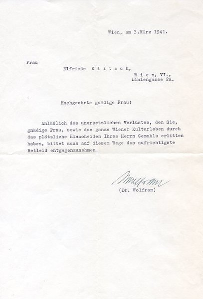 Ms. Brief mit eigenh. U.