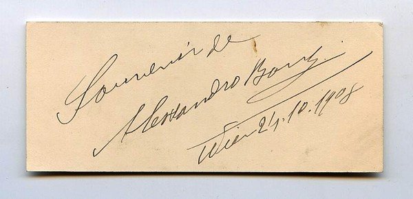 Eigenh. Albumblatt mit U.