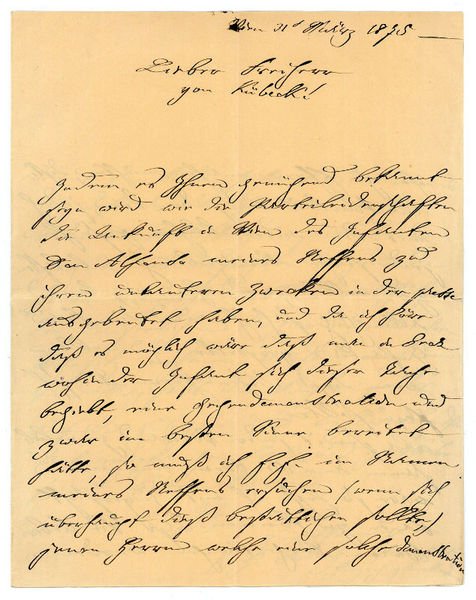 Eigenh. Brief mit U.