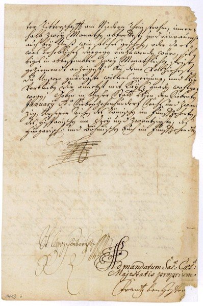 Brief mit eigenh. U.