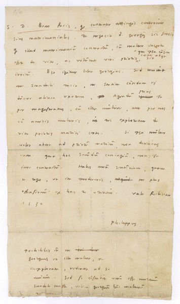 Autograph letter signed ("Philippus").