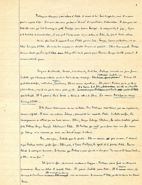 Climats. Autograph manuscript signed and dedicated.