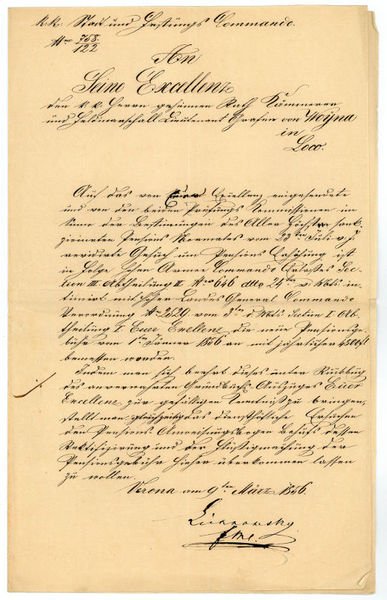 Brief mit eigenh. U. ("Lichnowsky").