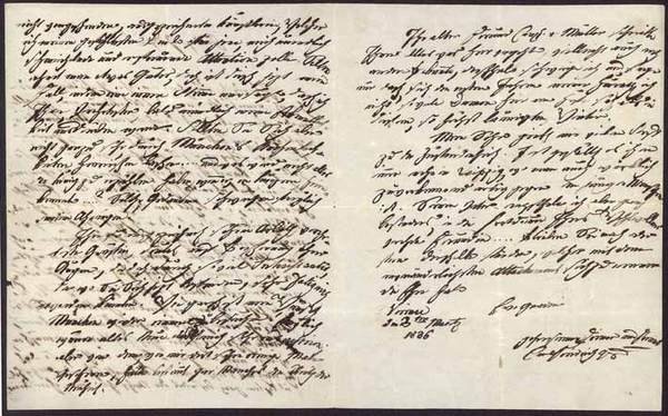 Eigenh. Brief mit U.