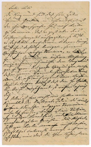 Autograph letter signed ("Bettine").