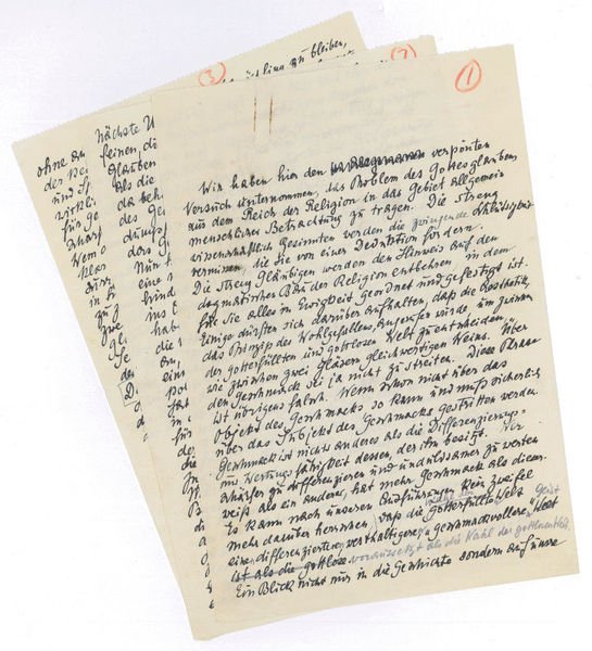 Autograph manuscript.