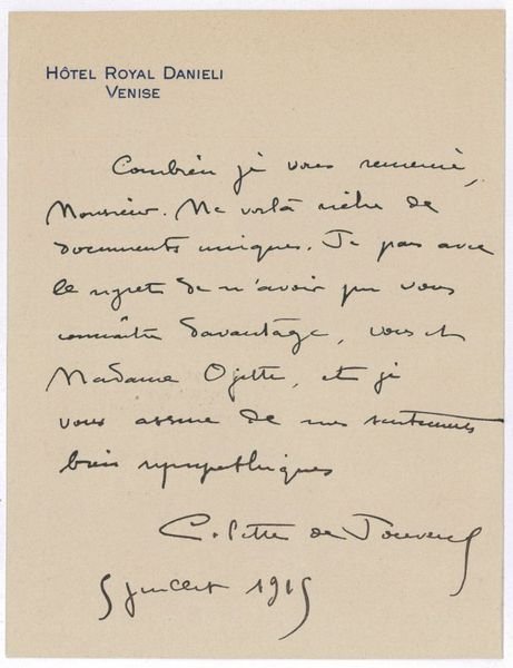 Autograph letter signed.