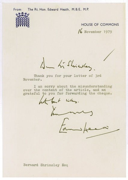 Ms. Brief mit eigenh. U.