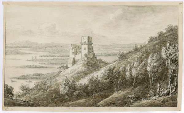 Ansicht der Burg Greifenstein mit Blick über das Donautal.