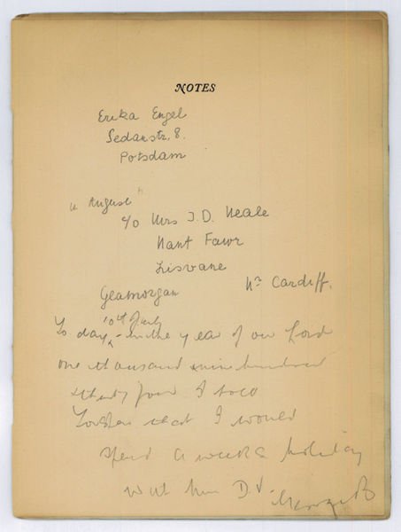 Exhibition catalogue, inscribed and signed ("GeorgesB").