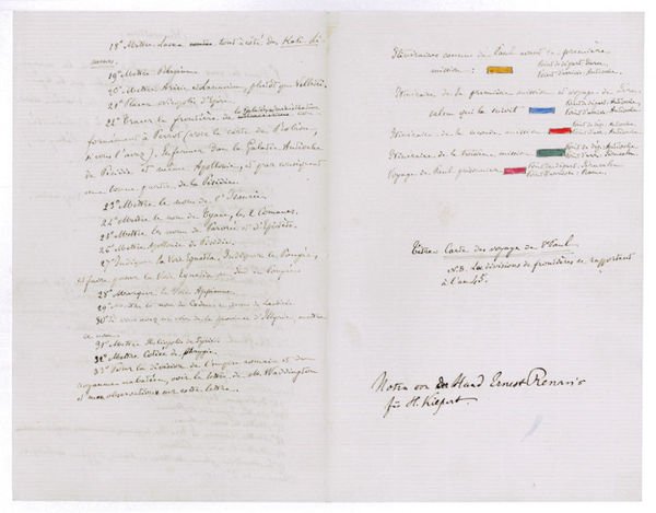 Autograph memorandum.