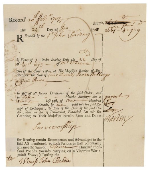 Ms. and printed receipt signed.