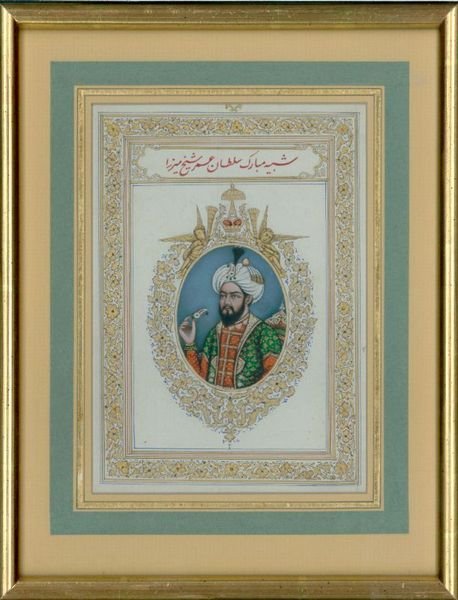 Portrait of Sultan Umar Sheikh Mirza. Prob. North India, second …