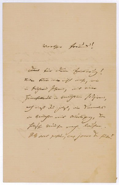 Eigenh. Brief mit U.