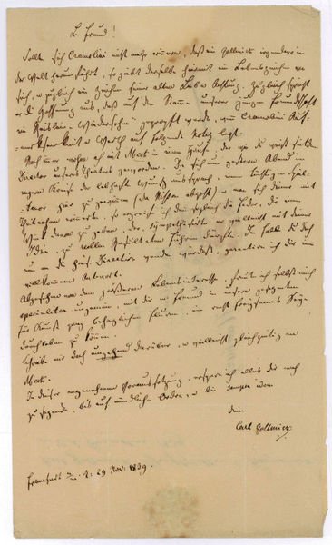 Eigenh. Brief mit U.